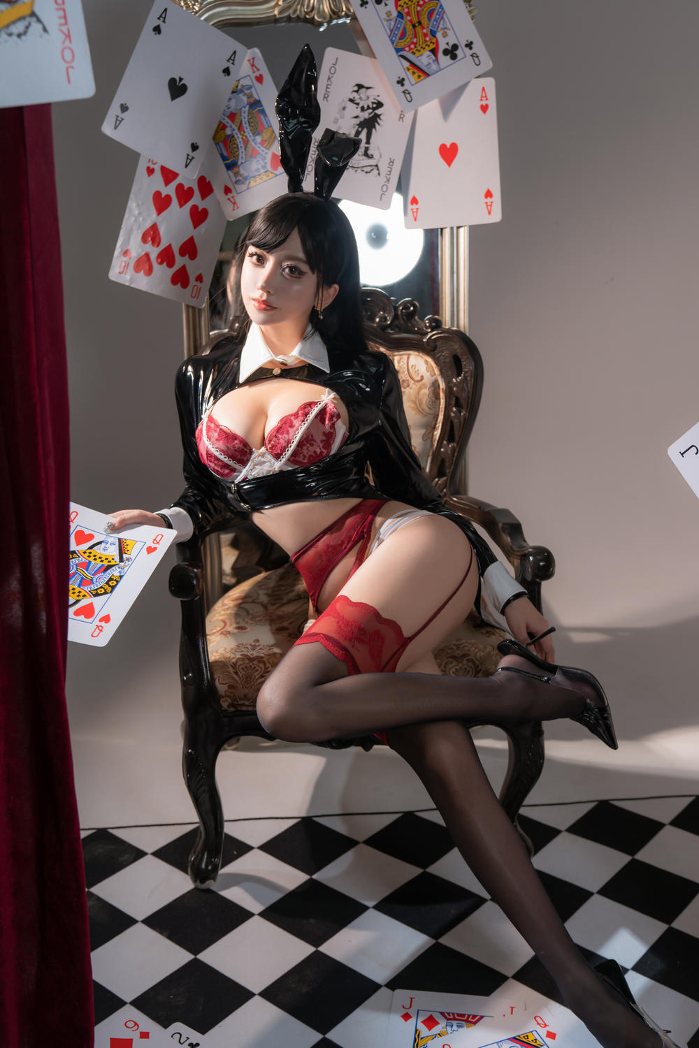 米线 – 生日贺图 兔女郎 [50P-439MB]